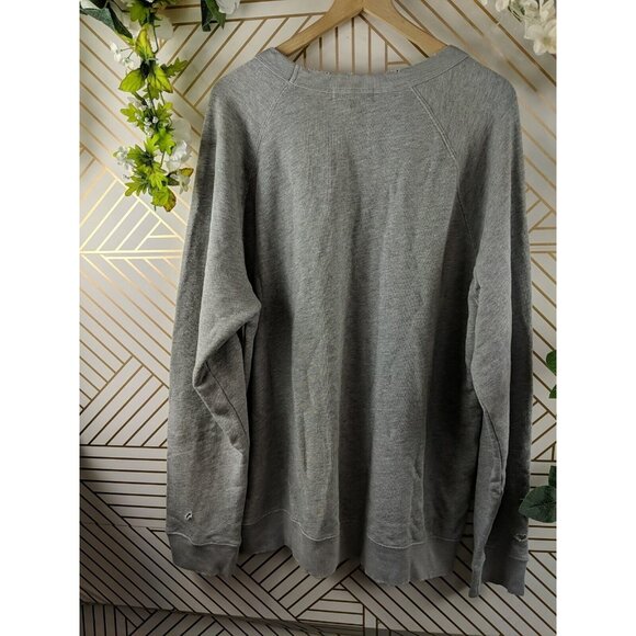 N: Philanthropy Gray Grey Distressed Sweater Crewneck Pullover size XL NEW - Picture 7 of 7
